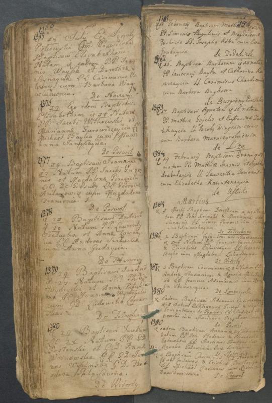 Pasvalio Romos katalikų parapijos bažnyčios 1749–1772 metų krikšto metrikų knyga