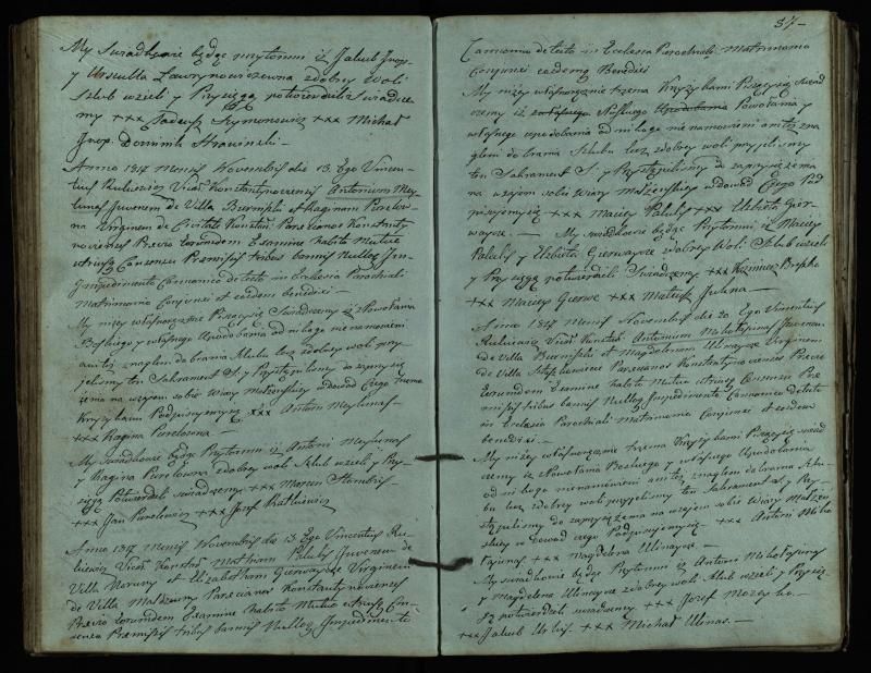 Vaškų (Konstantinavo) Romos katalikų parapijos bažnyčios 1809–1827 metų jungtuvių metrikų knyga