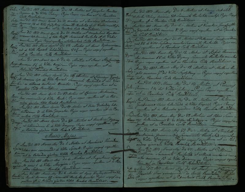Pušaloto Romos katalikų parapijos bažnyčios 1810–1827 metų mirties metrikų knyga