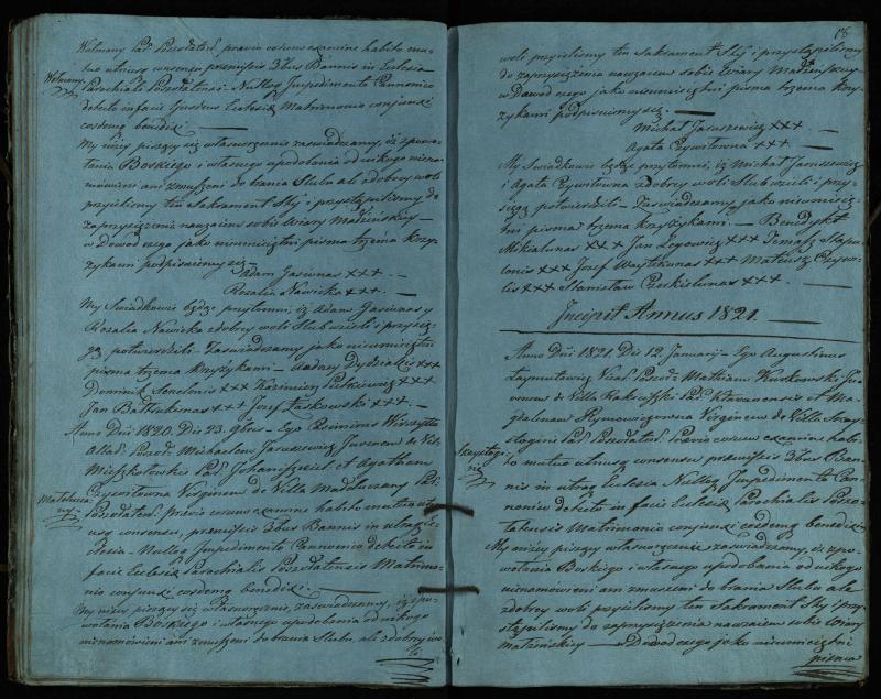 Pušaloto Romos katalikų parapijos bažnyčios 1819–1827 metų jungtuvių metrikų knyga