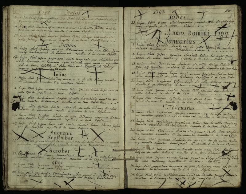 Pušaloto Romos katalikų parapijos bažnyčios 1785–1810 metų mirties metrikų knyga