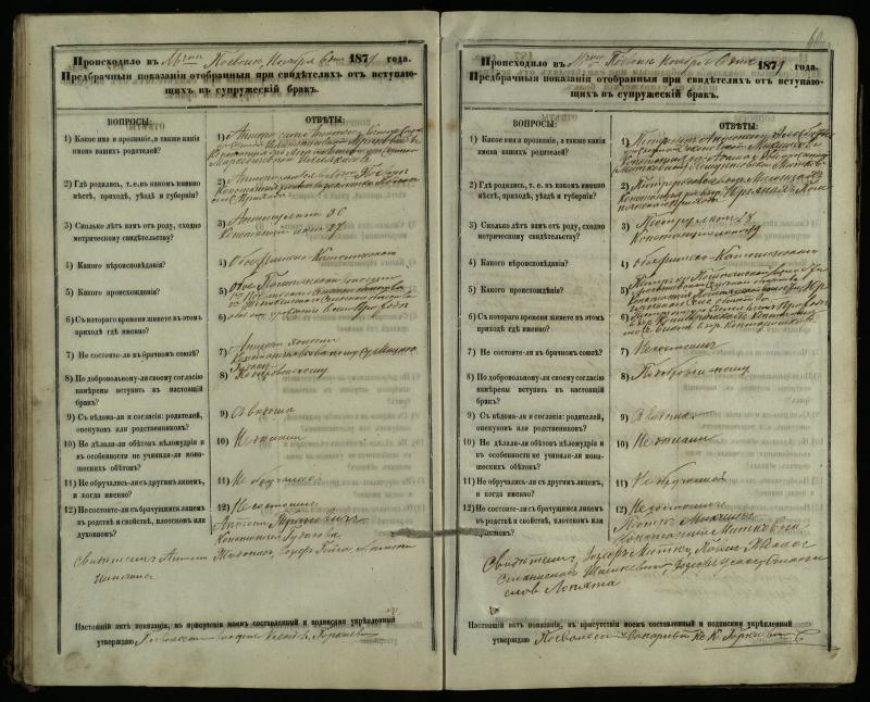 Pasvalio Romos katalikų parapijos bažnyčios 1876–1885 metų priešjungtuvinės apklausos knyga