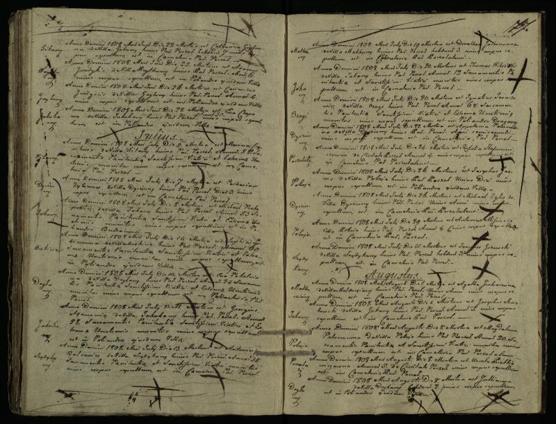 Pušaloto Romos katalikų parapijos bažnyčios 1785–1810 metų mirties metrikų knyga