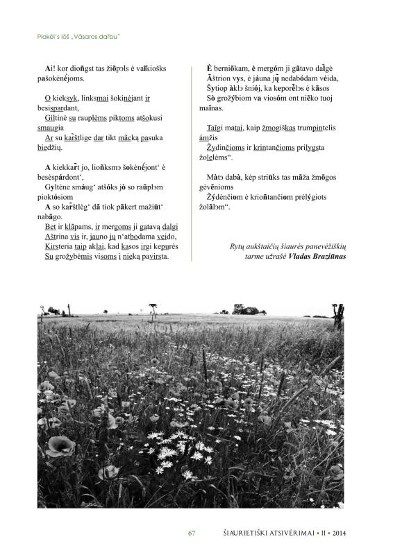 Šiaurietiški atsivėrimai : Pasvalio krašto istorijos ir kultūros žurnalas 2014, nr. 2 (37)