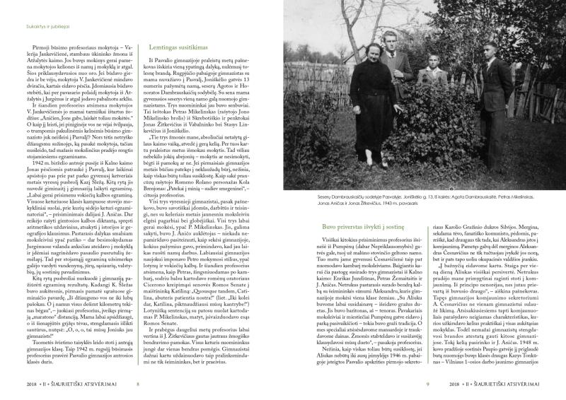 Šiaurietiški atsivėrimai : Pasvalio krašto istorijos ir kultūros žurnalas 2018, nr. 2 (45)