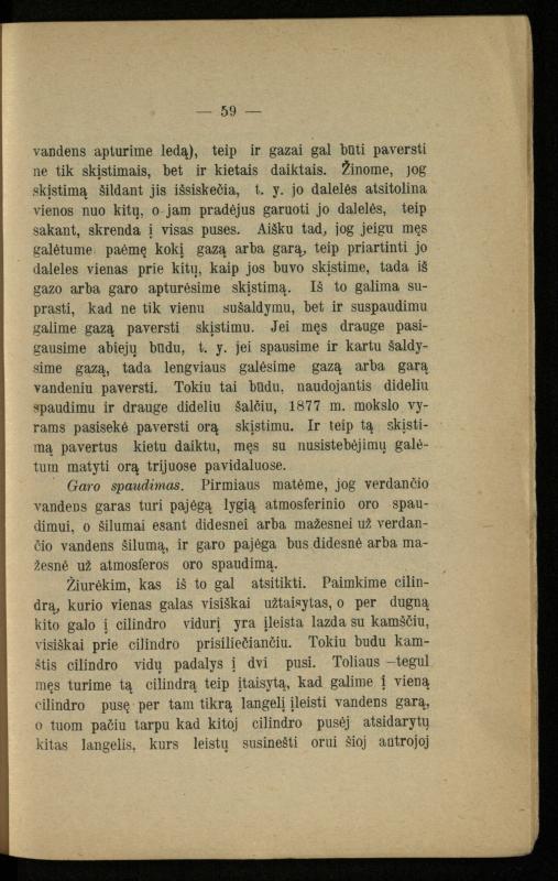 Populiariškas rankvedis fyzikos / parašė P. Neris. – Vilnius: „Vilniaus žinių“ [išleid. ir] sp., 1905. – 100 p.