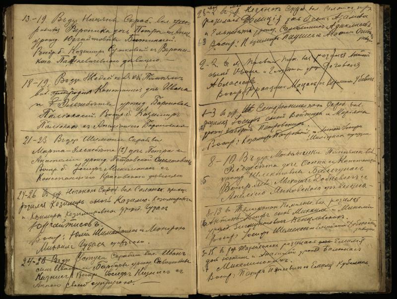Pasvalio Romos katalikų parapijos bažnyčios 1909–1918 metų krikšto metrikų juodraštis