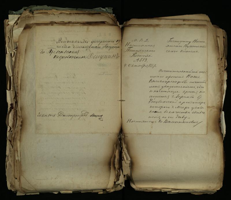 Pušaloto Romos katalikų parapijos bažnyčios 1884–1900 metų gaunamų raštų knyga