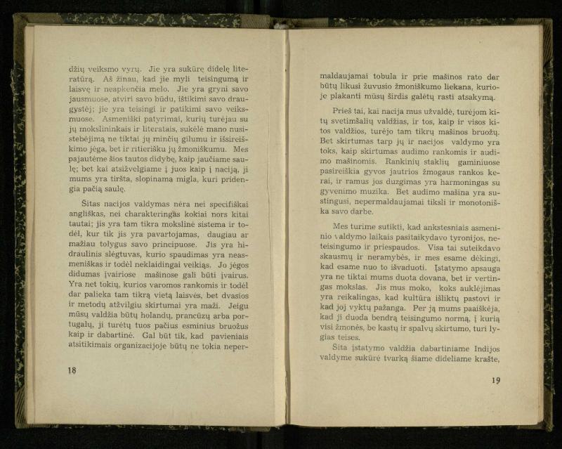 Nacionalizmas: nacionalizmas Vakaruose; Nacionalizmas Japonijoj; Nacionalizmas Indijoj / Rabindranath Tagore. – Kaunas: [s.n.], 1937. – 122, [2] p.