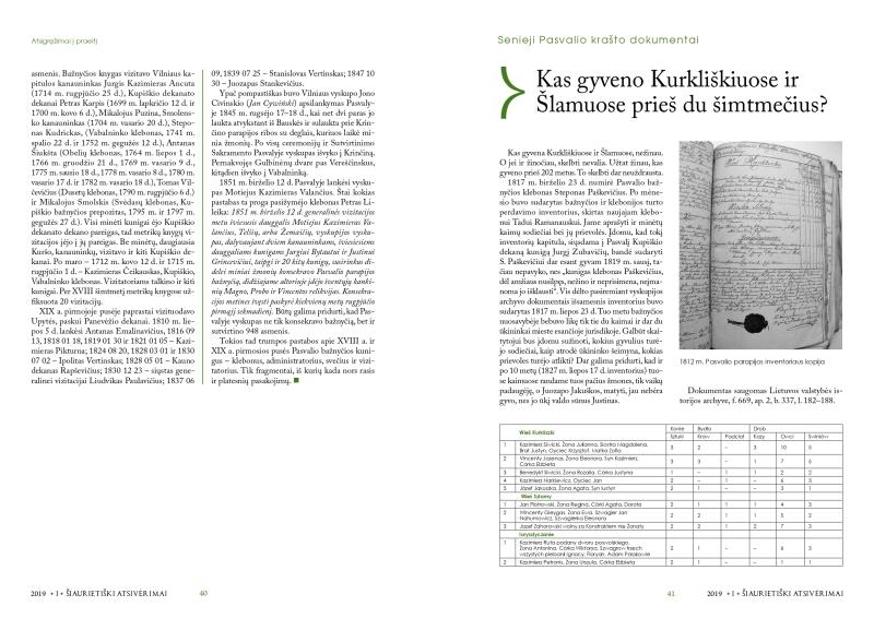 Šiaurietiški atsivėrimai : Pasvalio krašto istorijos ir kultūros žurnalas 2019, nr. 1 (46)