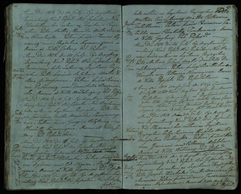 Pušaloto Romos katalikų parapijos bažnyčios 1814–1822 metų krikšto metrikų knyga