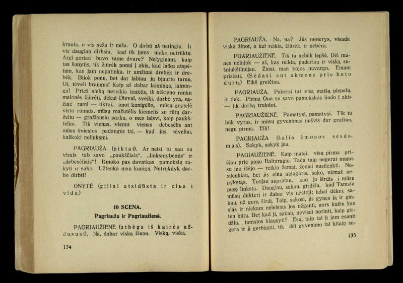 Kur laimė? : 5 veiksmų drama / J. Dobilas. – Kaunas: autoriaus leidinys, 1930. – 165, [1] p.