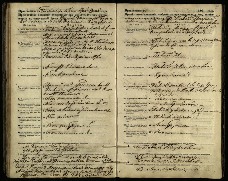 Pasvalio Romos katalikų parapijos bažnyčios 1866–1876 metų priešjungtuvinės apklausos knyga
