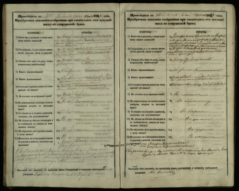 Pasvalio Romos katalikų parapijos bažnyčios 1876–1885 metų priešjungtuvinės apklausos knyga