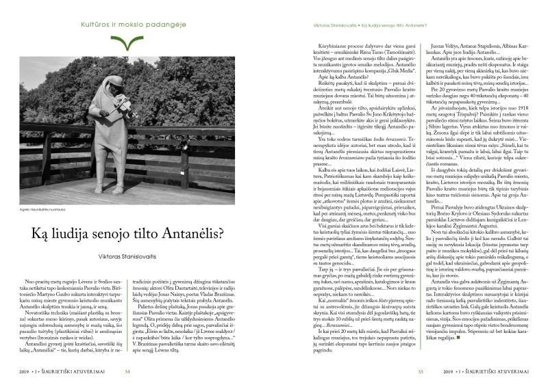 Šiaurietiški atsivėrimai : Pasvalio krašto istorijos ir kultūros žurnalas 2019, nr. 1 (46)