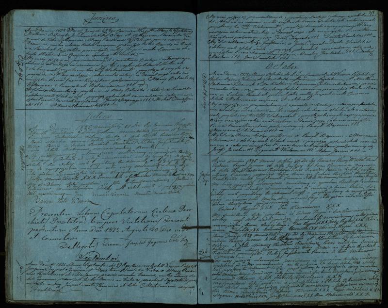 Pušaloto Romos katalikų parapijos bažnyčios 1819–1827 metų jungtuvių metrikų knyga
