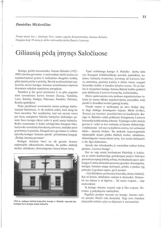 Šiaurietiški atsivėrimai : Pasvalio krašto istorijos ir kultūros žurnalas 2006, nr. 2 (21)
