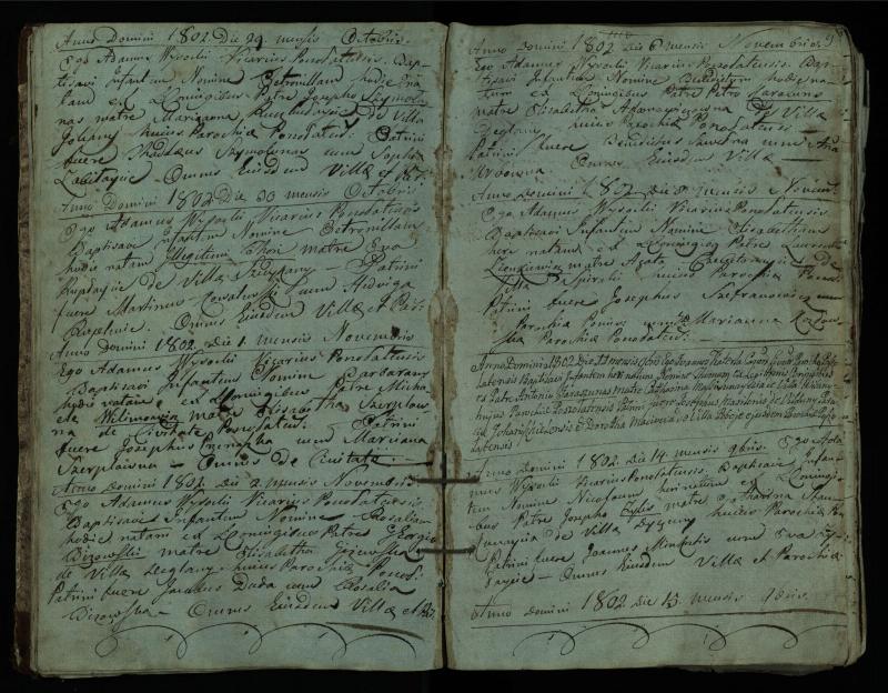 Pušaloto Romos katalikų parapijos bažnyčios 1802–1814 metų krikšto metrikų knyga