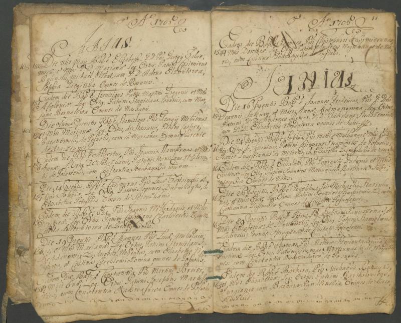 Pasvalio Romos katalikų parapijos bažnyčios 1703–1718 metų krikšto metrikų knyga