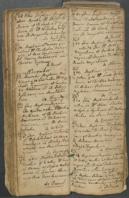 Pasvalio Romos katalikų parapijos bažnyčios 1749–1772 metų krikšto metrikų knyga