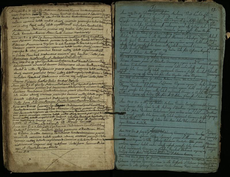 Vaškų (Konstantinavo) Romos katalikų parapijos bažnyčios 1766–1804 metų jungtuvių metrikų knyga
