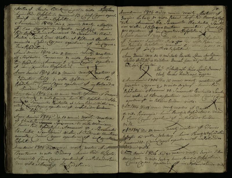 Pušaloto Romos katalikų parapijos bažnyčios 1785–1810 metų mirties metrikų knyga