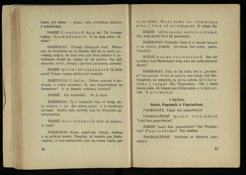 Kur laimė? : 5 veiksmų drama / J. Dobilas. – Kaunas: autoriaus leidinys, 1930. – 165, [1] p.