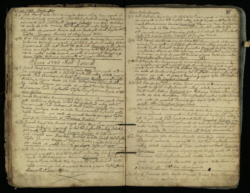 Vaškų (Konstantinavo) Romos katalikų parapijos bažnyčios 1766–1804 metų jungtuvių metrikų knyga