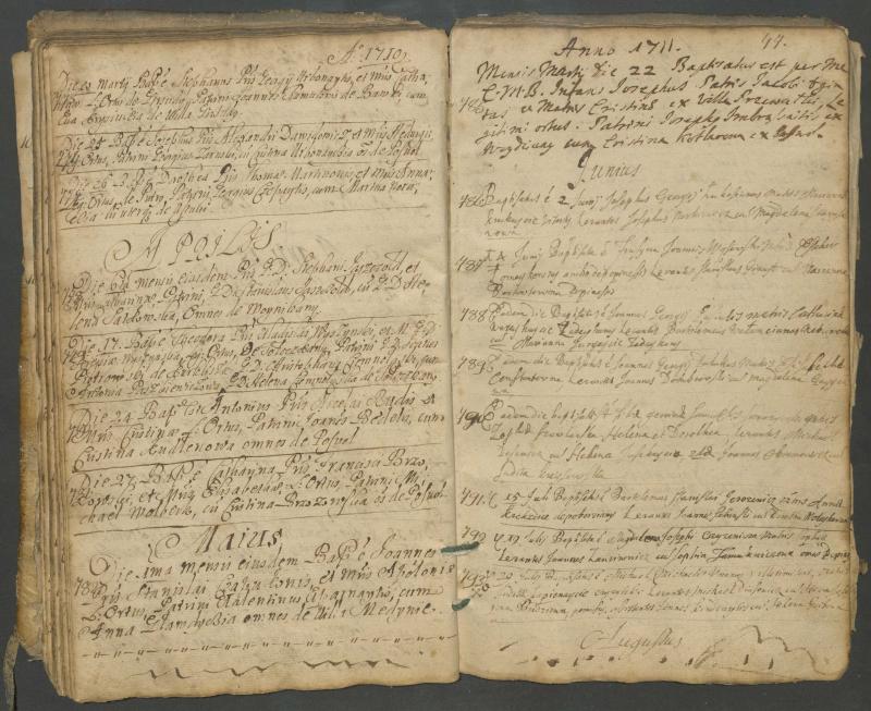 Pasvalio Romos katalikų parapijos bažnyčios 1703–1718 metų krikšto metrikų knyga