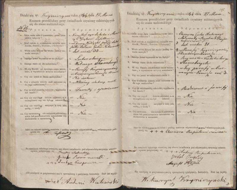 Krinčino Romos katalikų parapijos bažnyčios 1840–1844 metų priešjungtuvinės apklausos knyga