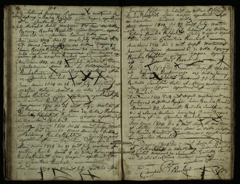 Pušaloto Romos katalikų parapijos bažnyčios 1785–1810 metų mirties metrikų knyga