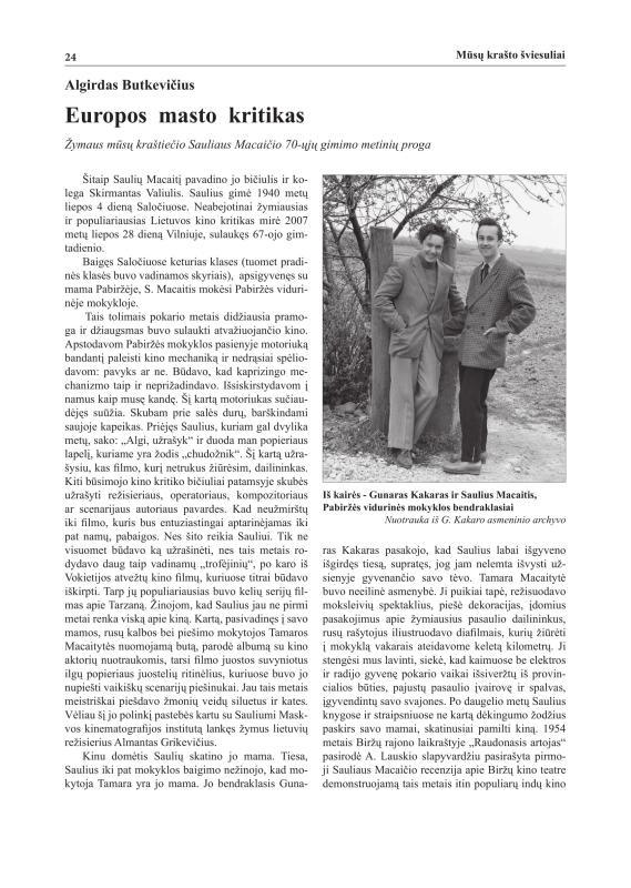 Šiaurietiški atsivėrimai : Pasvalio krašto istorijos ir kultūros žurnalas 2010, nr. 2 (29)