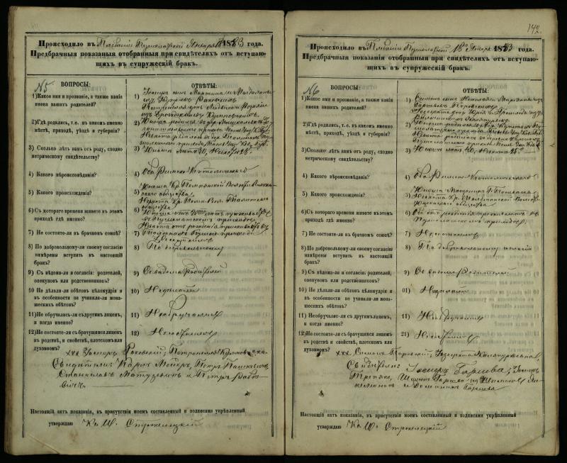 Pušaloto Romos katalikų parapijos bažnyčios 1878–1883 metų priešjungtuvinės apklausos knyga