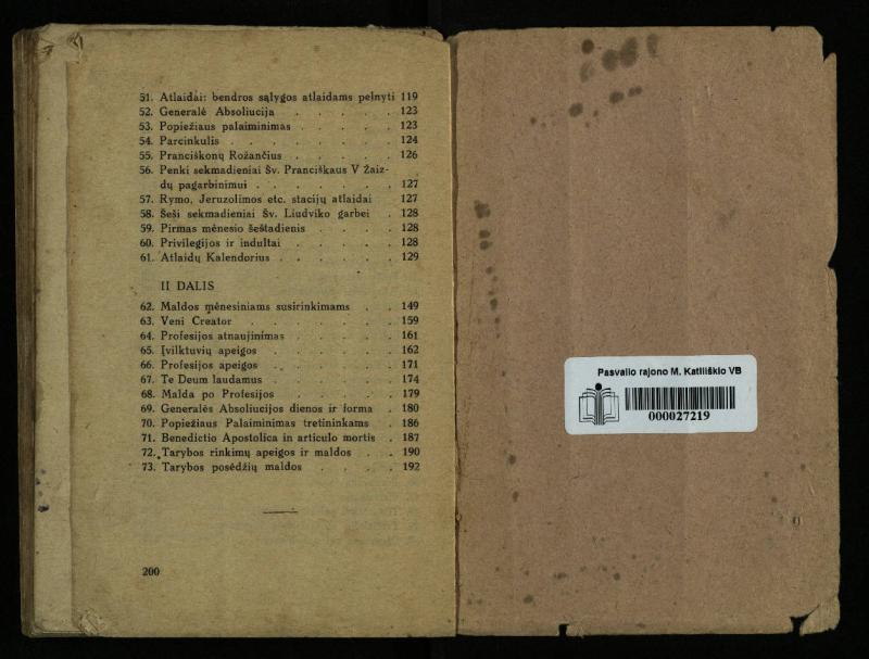 Naujas vadovėlis šv. Pranciškaus tretininkams / sustatė T. Pranciškus Bizauskas O. F. M. – 3-ias papild. ir pager. leid. – Kaunas: [s.n.], 1934. – 200 p.