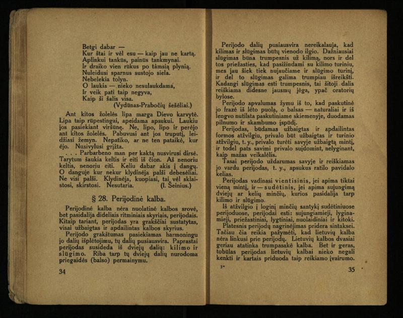 Literatūros teorija : vadovėlis aukštesniosioms mokykloms / K. Bizauskas. – 3 -ias leid. – Kaunas, 1922. – 199 p.