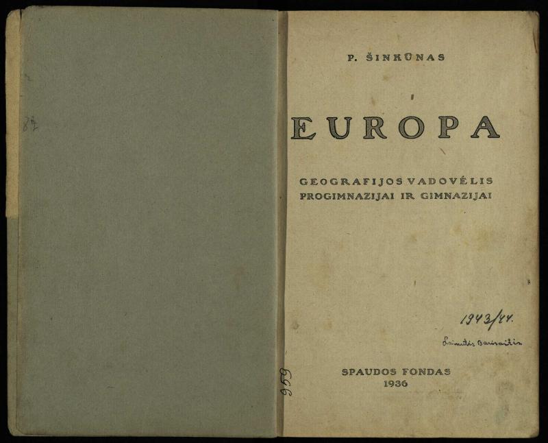 Europa : geografijos vadovėlis progimnazijai ir gimnazijai