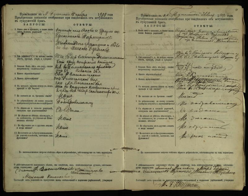 Pušaloto Romos katalikų parapijos bažnyčios 1904–1917 metų priešjungtuvinės apklausos knyga