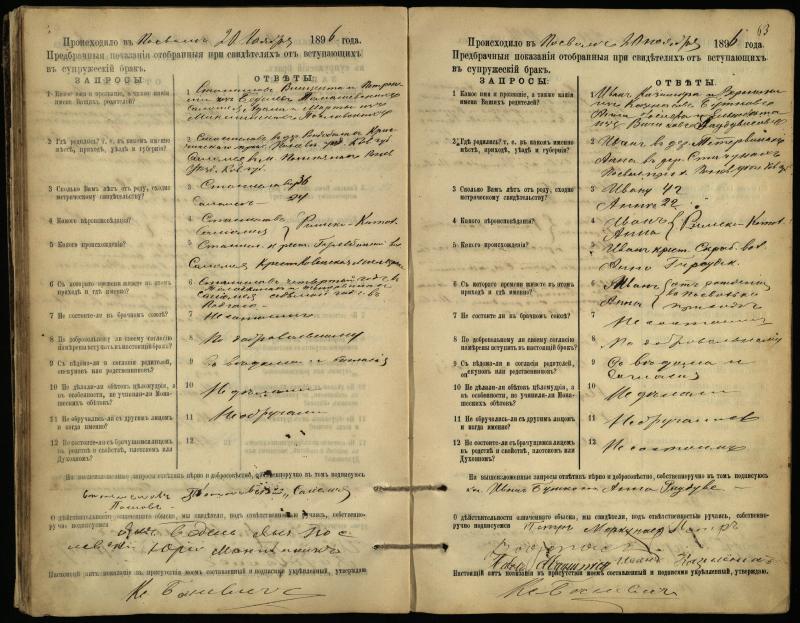Pasvalio Romos katalikų parapijos bažnyčios 1894–1903 metų priešjungtuvinės apklausos knyga