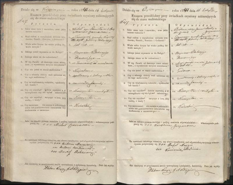 Krinčino Romos katalikų parapijos bažnyčios 1840–1844 metų priešjungtuvinės apklausos knyga