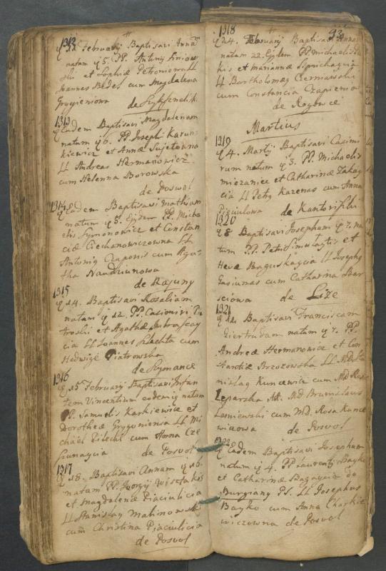 Pasvalio Romos katalikų parapijos bažnyčios 1749–1772 metų krikšto metrikų knyga