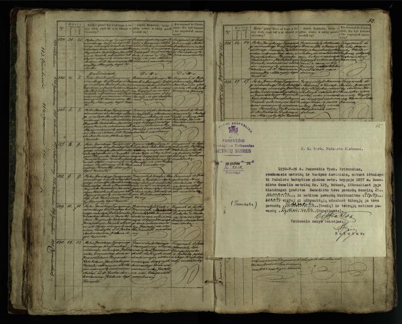 Pušaloto Romos katalikų parapijos bažnyčios 1835–1846 metų krikšto metrikų knyga