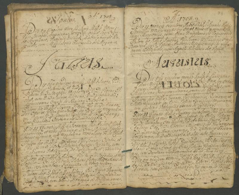 Pasvalio Romos katalikų parapijos bažnyčios 1703–1718 metų krikšto metrikų knyga