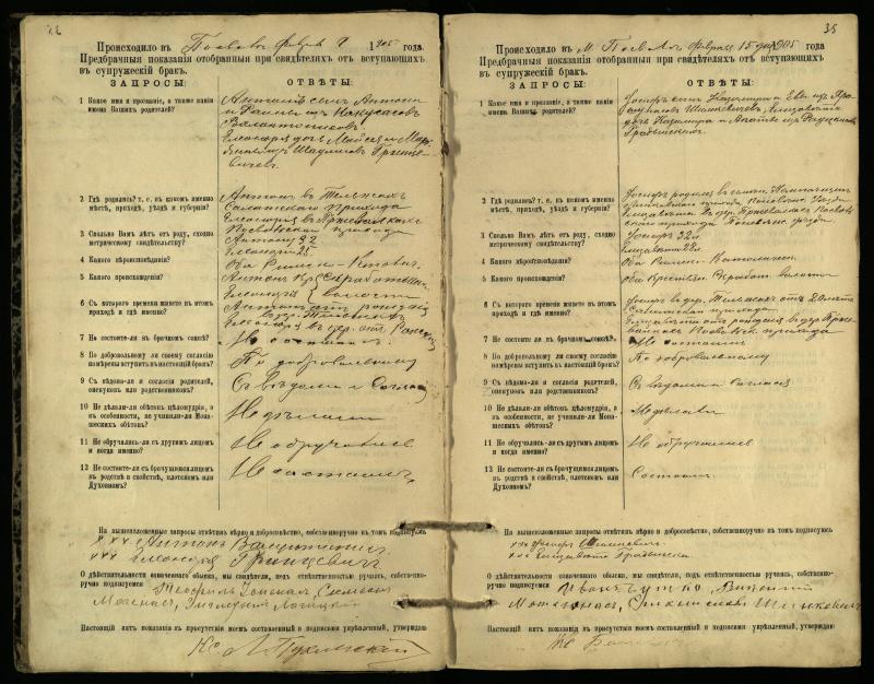 Pasvalio Romos katalikų parapijos bažnyčios 1903–1917 metų priešjungtuvinės apklausos knyga