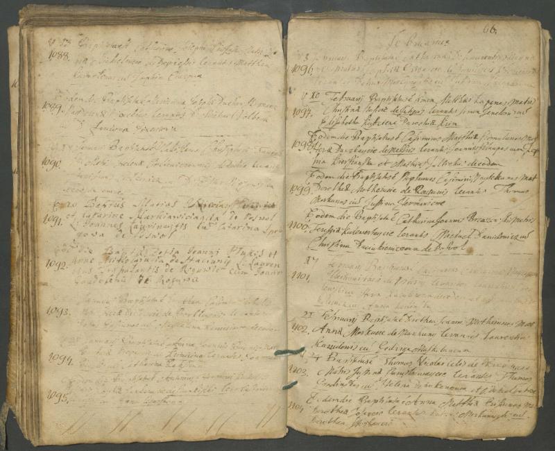 Pasvalio Romos katalikų parapijos bažnyčios 1703–1718 metų krikšto metrikų knyga