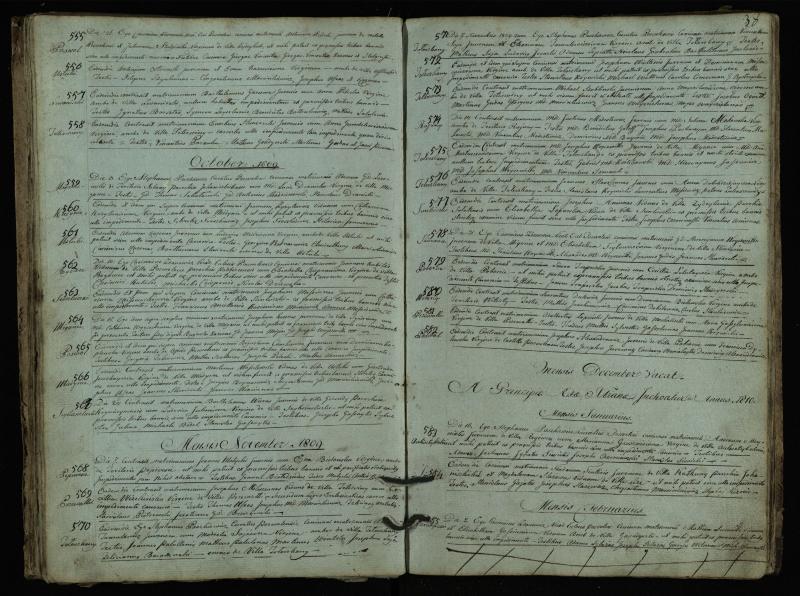 Pasvalio Romos katalikų parapijos bažnyčios 1793–1824 metų jungtuvių metrikų knyga