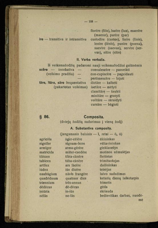 Lotynų kalbos etimologija ir pirmieji sintaksės dalykai: vidurinėms mokykloms vadovėlis (3-sios ir 4-sios kl. kursas) / K. Kliuksinas. – Kaunas: kooperacijos sąjungos „Spaudos fondo“ leidinys, 1932. – 131, [4] p.