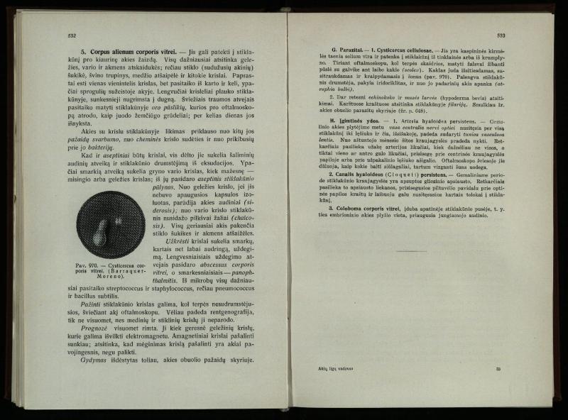 Akių ligų vadovas / Petras Avižonis. – Kaunas: Medicinos fakultetao leidinys, 1940. – VIII, 841, [2] p., 18 iliustr. lap.