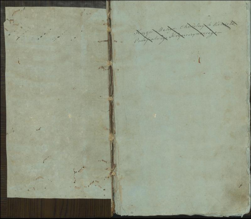 Krinčino Romos katalikų parapijos bažnyčios 1803–1826 metų jungtuvių metrikų knyga