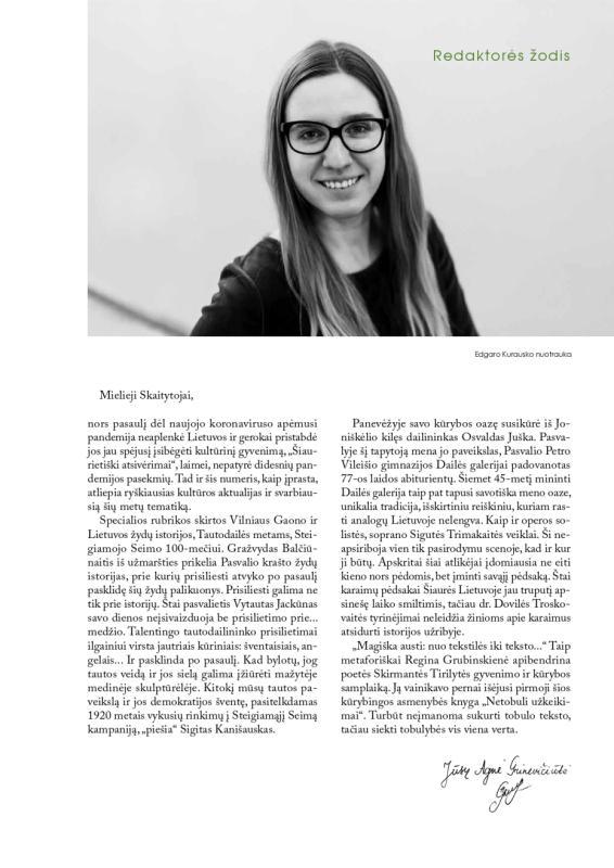 Šiaurietiški atsivėrimai : Pasvalio krašto istorijos ir kultūros žurnalas 2020, nr. 1 (48)