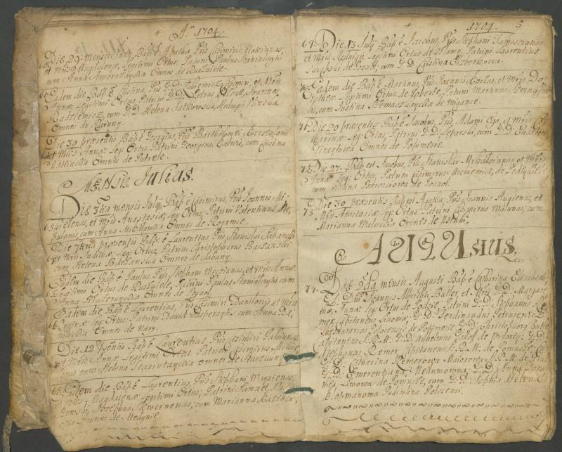 Pasvalio Romos katalikų parapijos bažnyčios 1703–1718 metų krikšto metrikų knyga